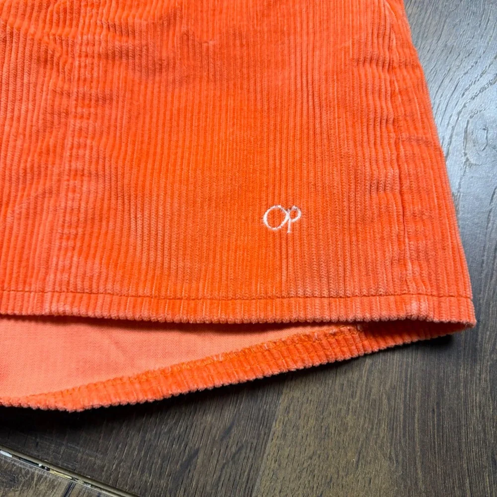 Vintage 80s 90s Ocean Pacific OP Orange Corduroy Board Shorts Sz 36 Fits 30 Surf